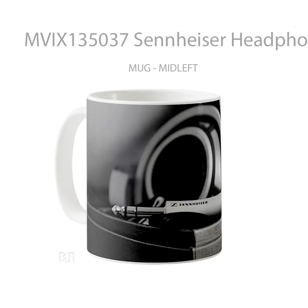 Mug Sennheiser Headphones Gelas Keramik Unik - All-side / Desain