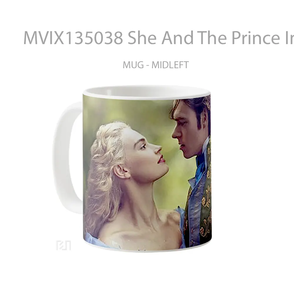 Mug She And The Prince In Cinderella Gelas Keramik Unik - All-side / Desain