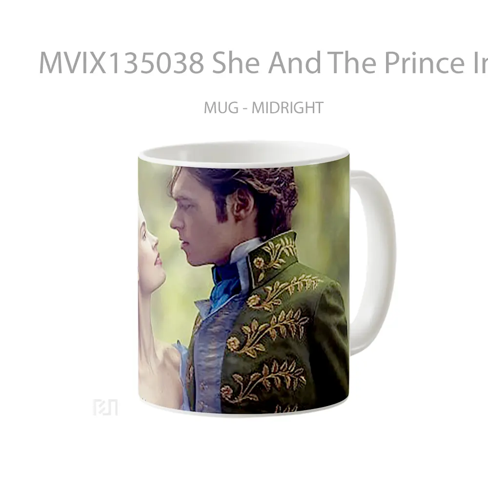 Mug She And The Prince In Cinderella Gelas Keramik Unik - All-side / Desain