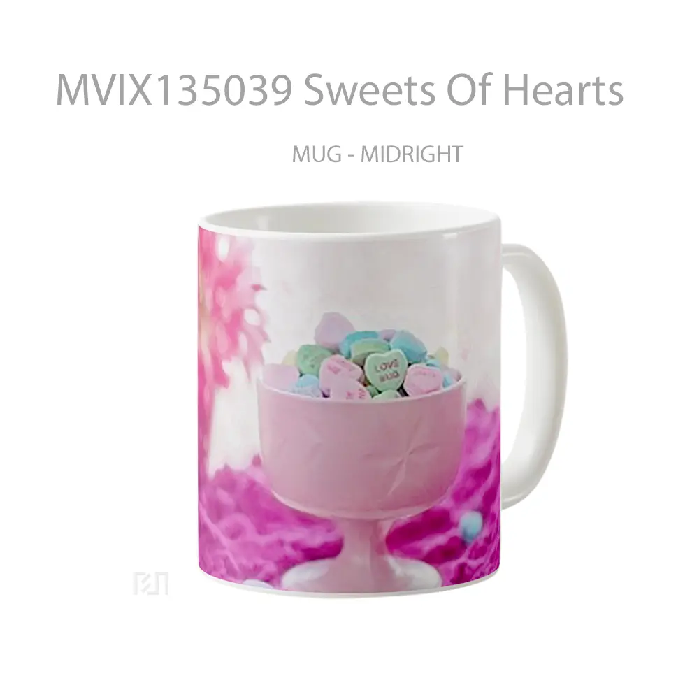 Mug Sweets Of Hearts Gelas Keramik Unik - All-side / Desain