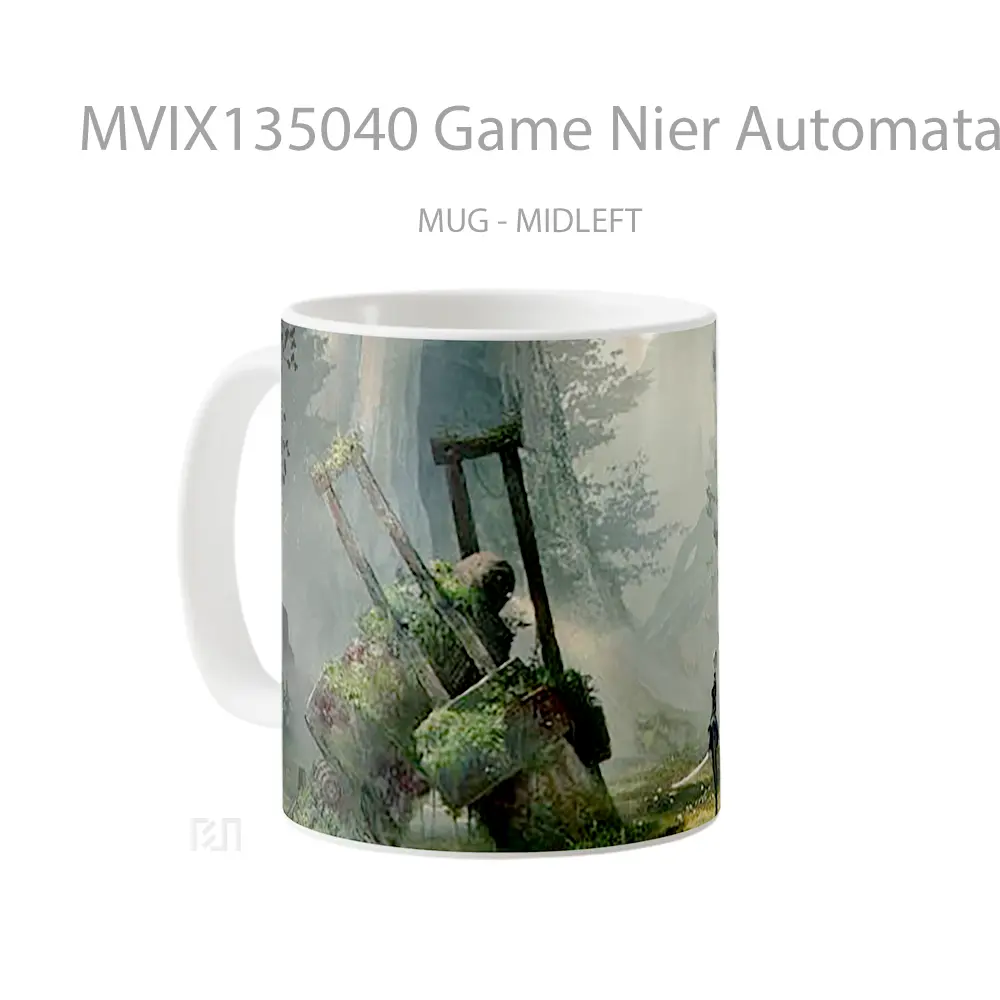 Mug Game Nier Automata Cangkir Gamer - All-side / Desain