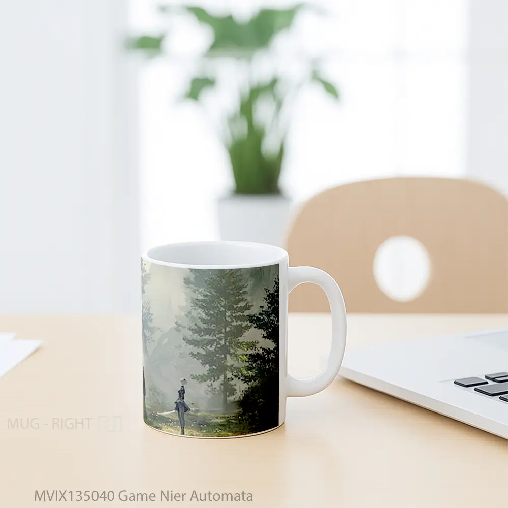 Mug Game Nier Automata Cangkir Gamer - All-side / Desain