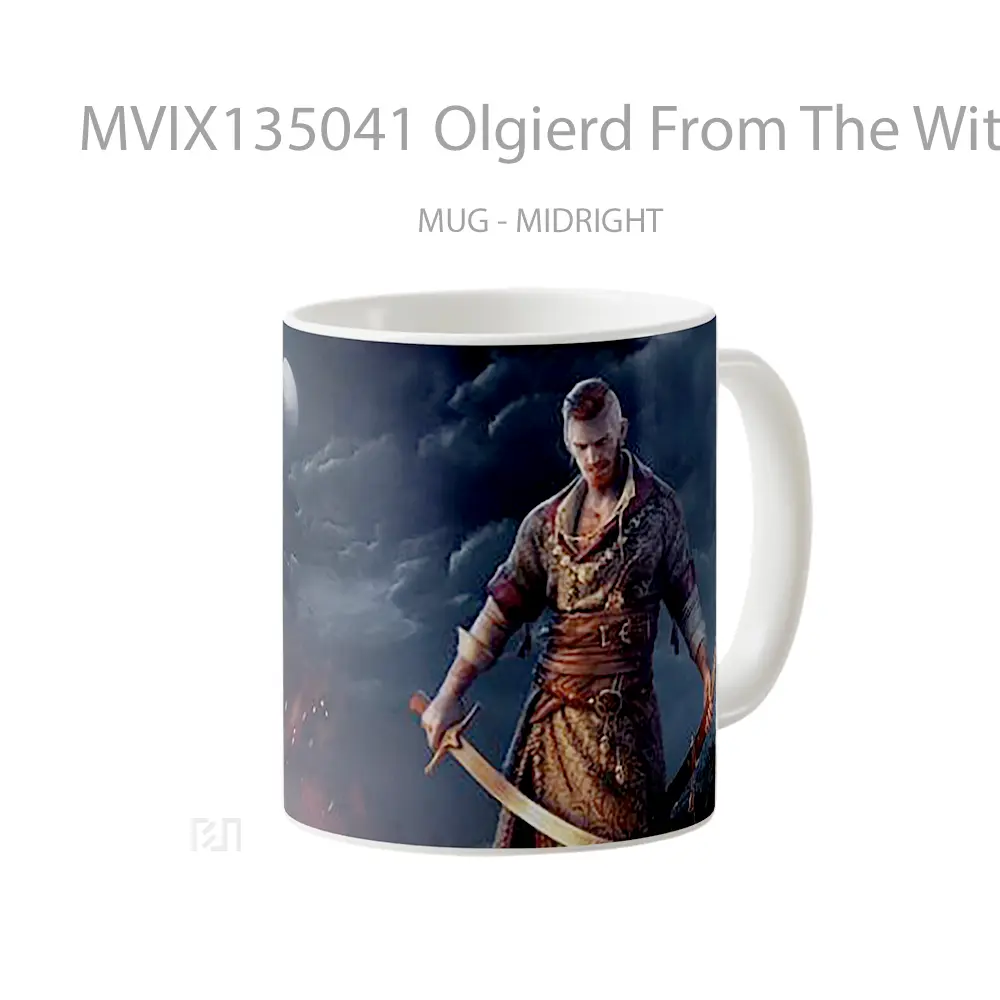 Mug Olgierd From The Witcher 3 Gelas Keramik Unik - All-side / Desain