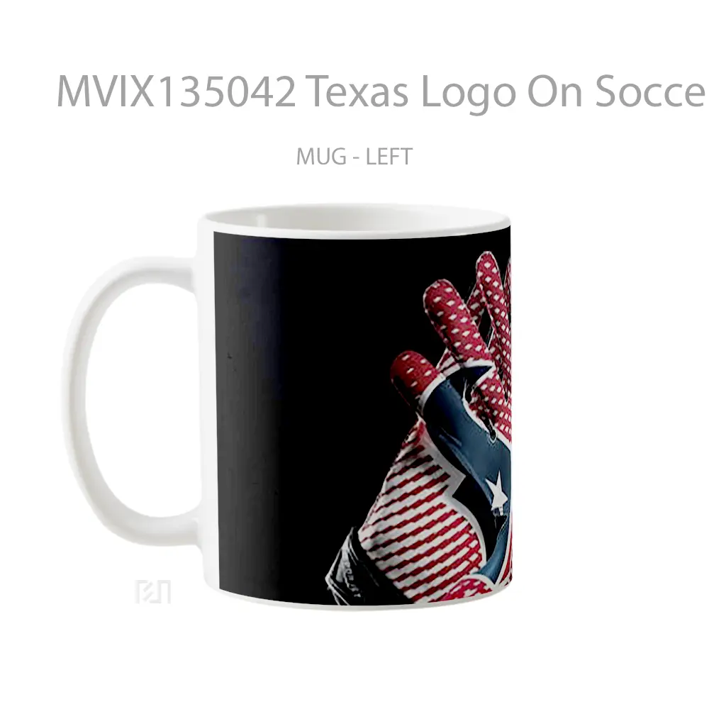 Mug Texas Logo On Soccer Gloves Gelas Keramik Unik - All-side / Desain