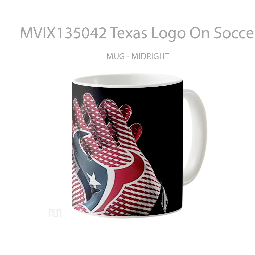 Mug Texas Logo On Soccer Gloves Gelas Keramik Unik - All-side / Desain