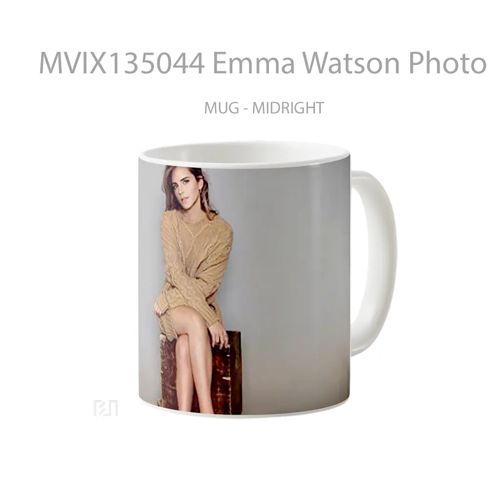 Mug Emma Watson Photoshoot Gelas Selebriti - All-side / Desain