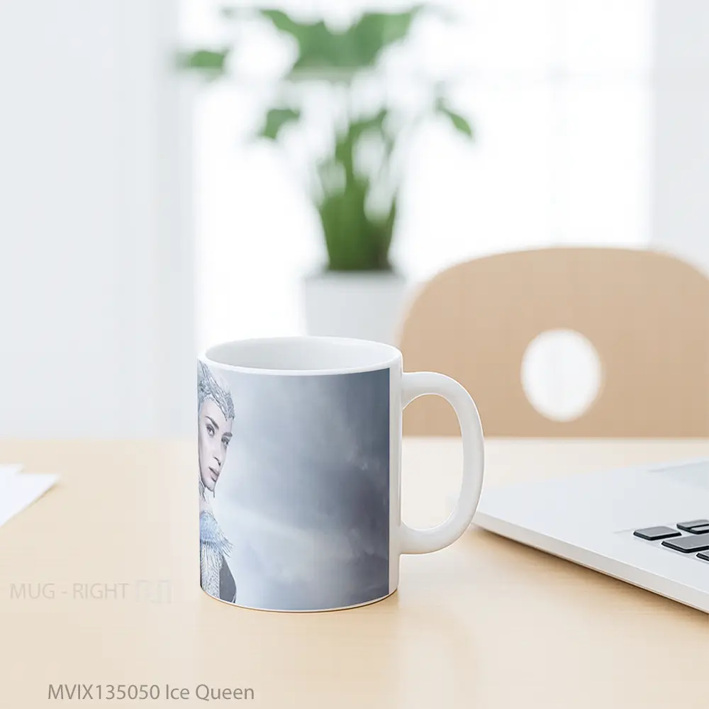 Mug Ice Queen Gelas Keramik Unik - All-side / Desain