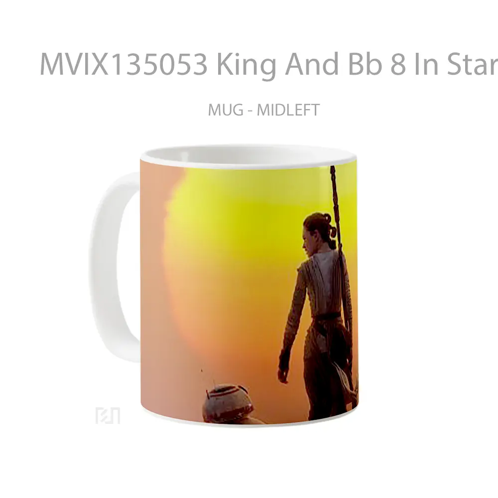 Mug King And Bb 8 In Star Wars Gelas Star Wars - All-side / Desain