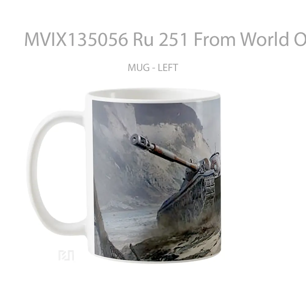 Mug Ru 251 From World Of Tanks Gelas Keramik Unik - All-side / Desain