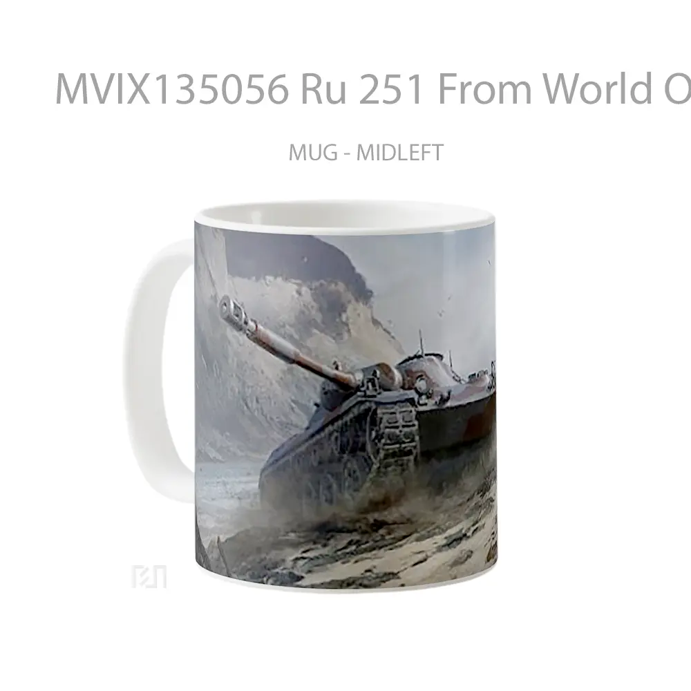 Mug Ru 251 From World Of Tanks Gelas Keramik Unik - All-side / Desain