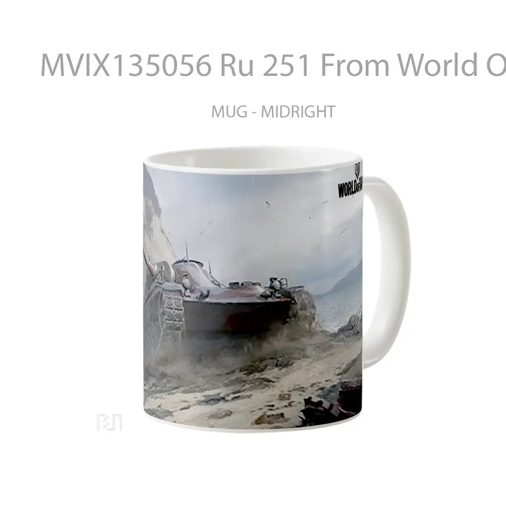 Mug Ru 251 From World Of Tanks Gelas Keramik Unik - All-side / Desain