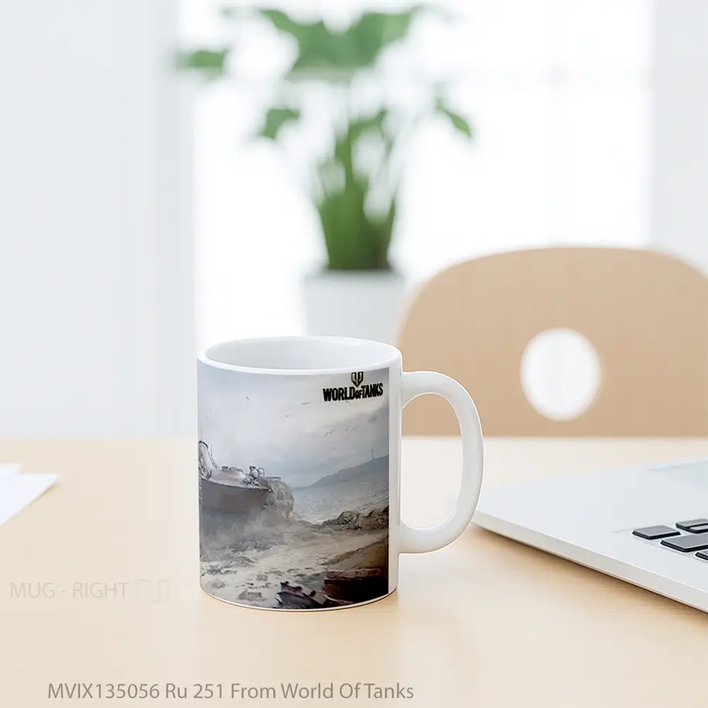 Mug Ru 251 From World Of Tanks Gelas Keramik Unik - All-side / Desain