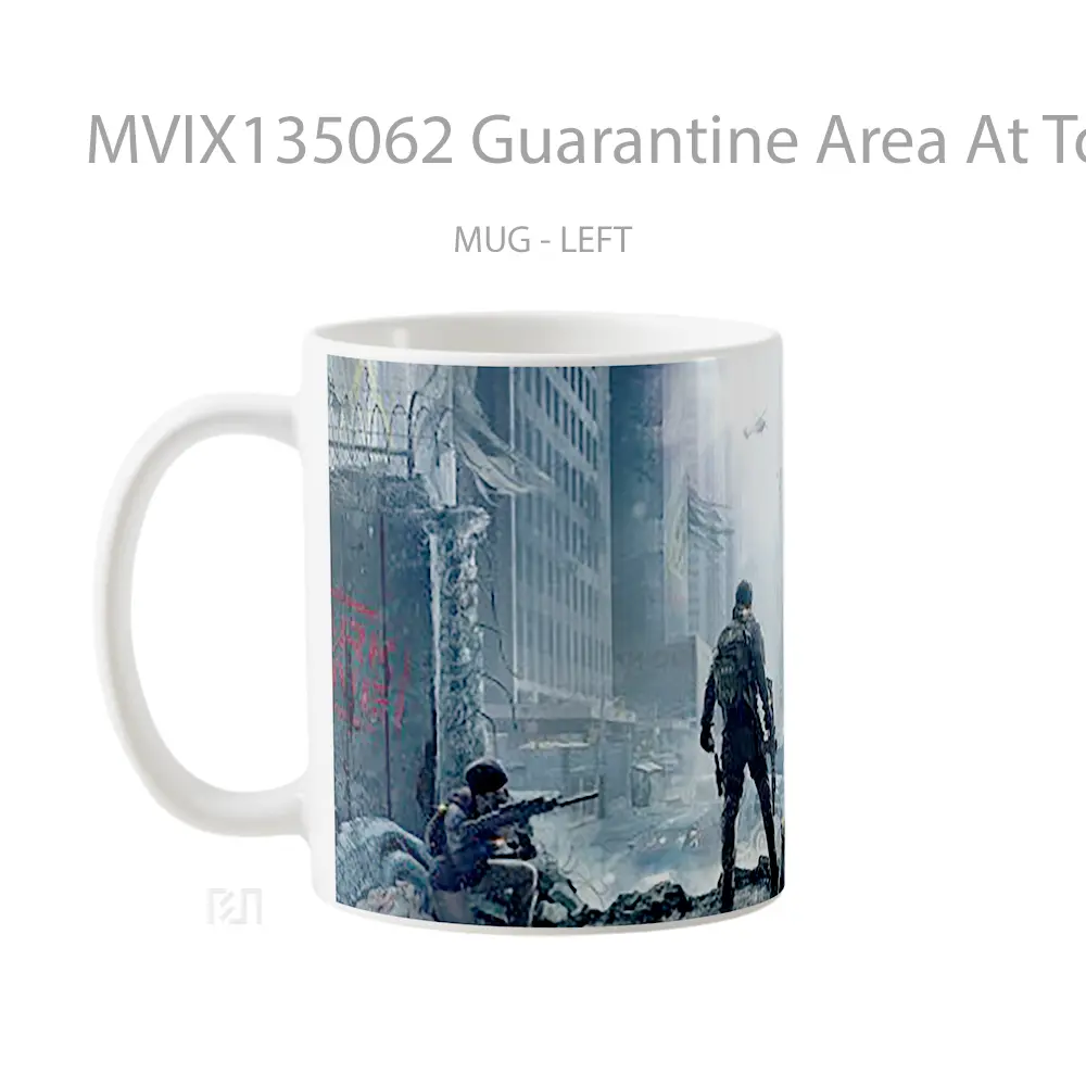 Mug Guarantine Area At Tom Clancys The Division Gelas Keramik Unik - All-side / Desain