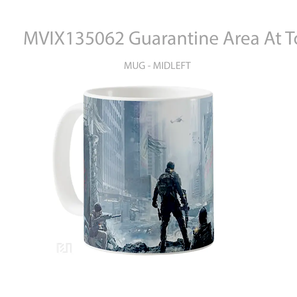 Mug Guarantine Area At Tom Clancys The Division Gelas Keramik Unik - All-side / Desain