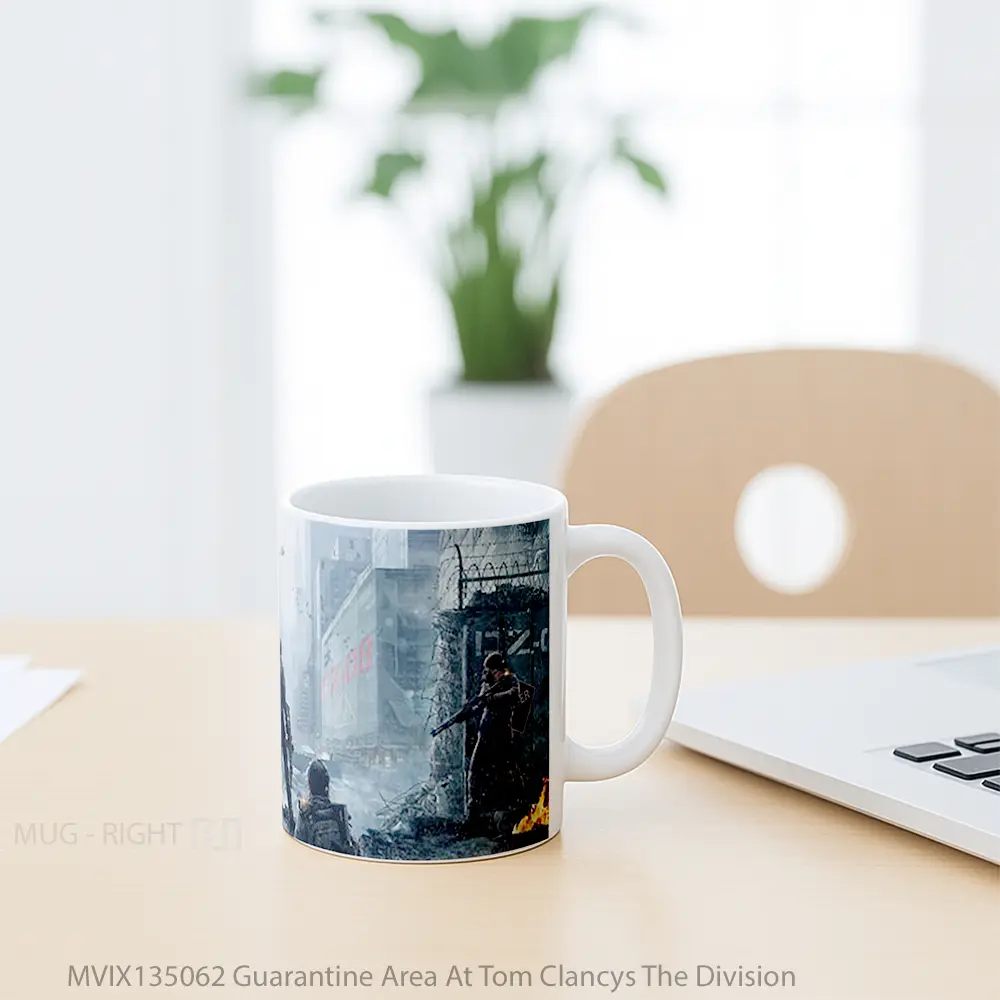 Mug Guarantine Area At Tom Clancys The Division Gelas Keramik Unik - All-side / Desain