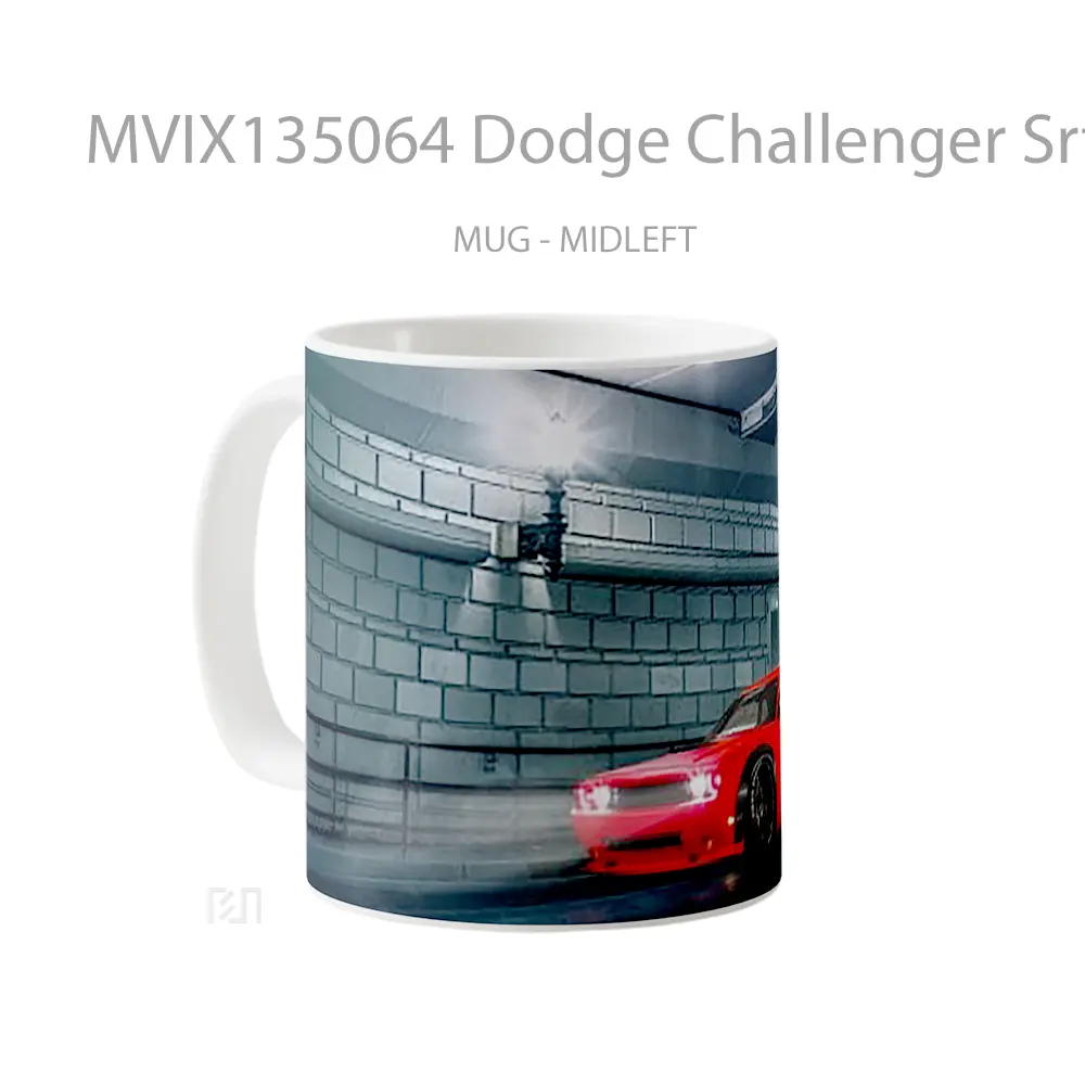 Mug Dodge Challenger Srt V3 Gelas Keramik Unik - All-side / Desain