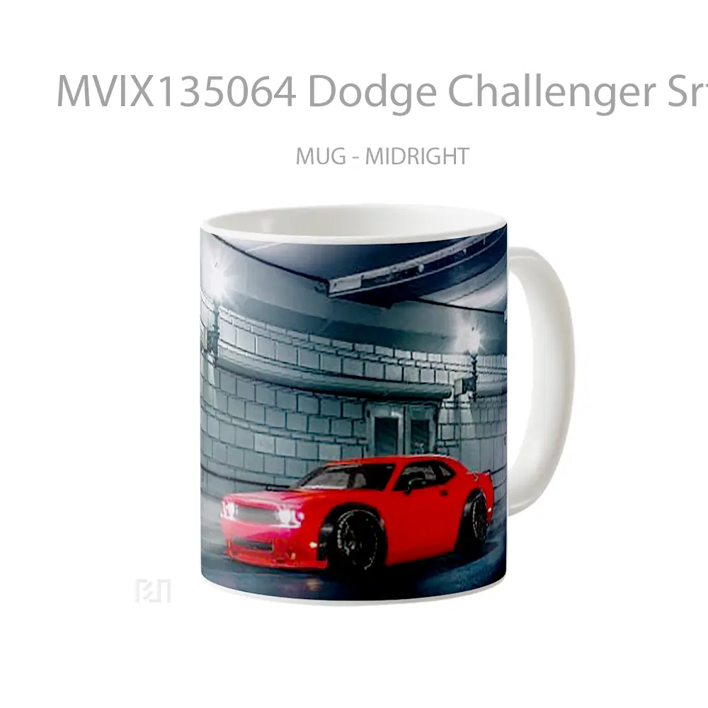 Mug Dodge Challenger Srt V3 Gelas Keramik Unik - All-side / Desain