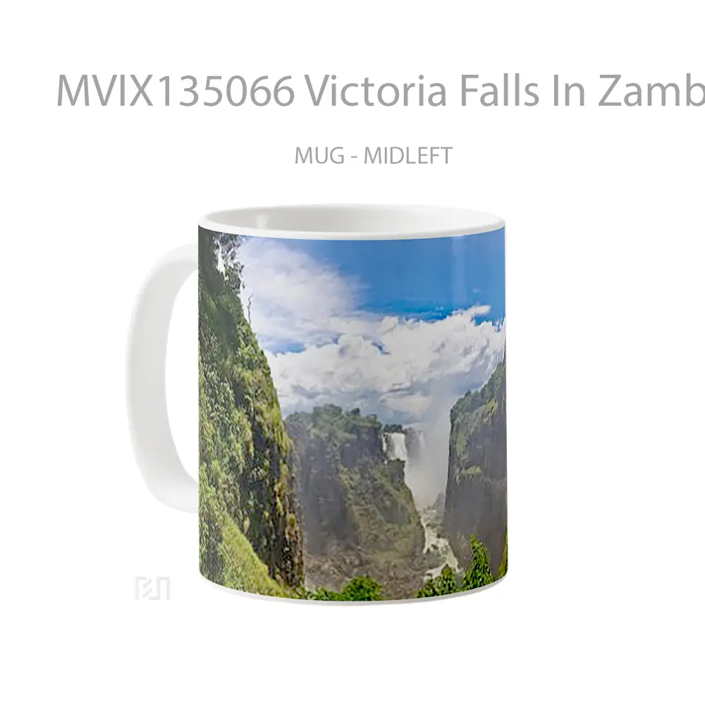 Mug Victoria Falls In Zambia Gelas Keramik Unik - All-side / Desain