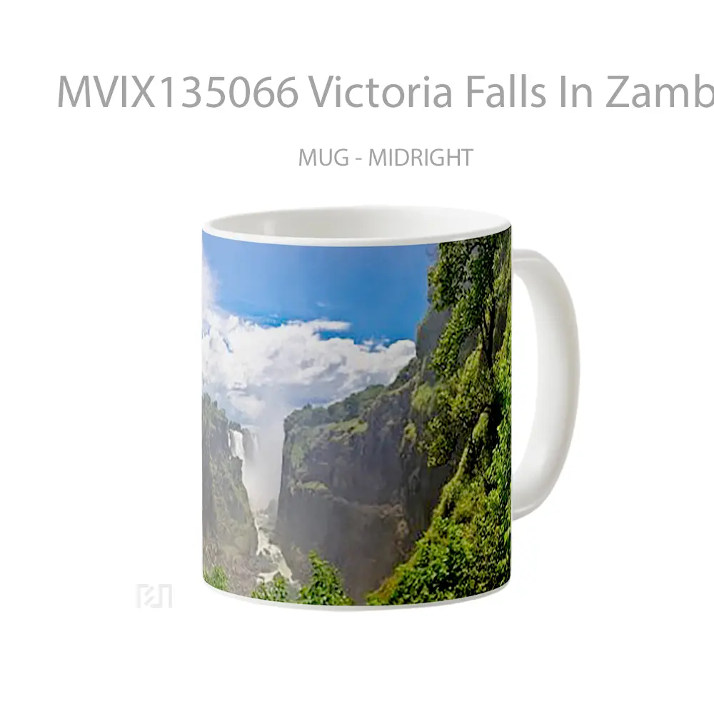 Mug Victoria Falls In Zambia Gelas Keramik Unik - All-side / Desain