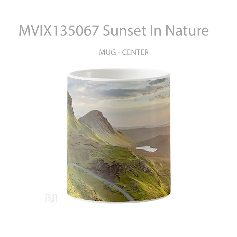 Mug Keramik Premium SNI - Mug Sunset In Nature Gelas Pemandangan Alam