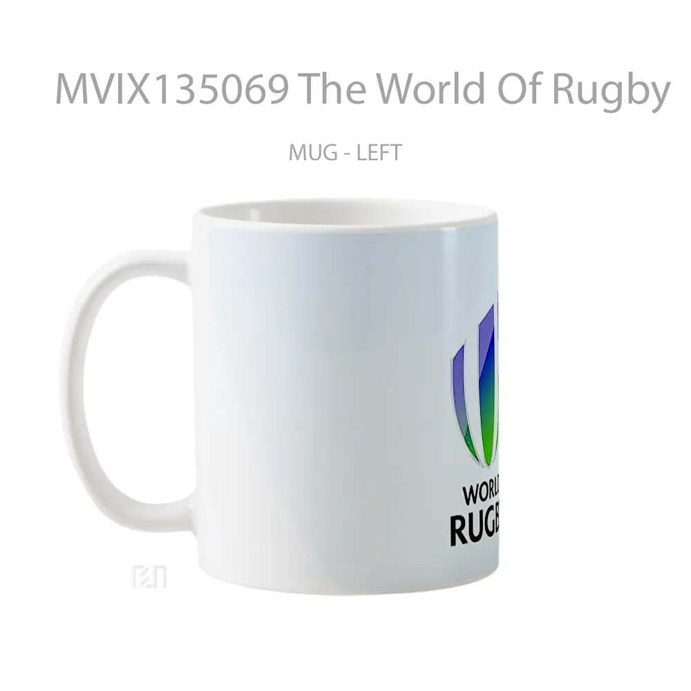 Mug The World Of Rugby Gelas Keramik Unik - All-side / Desain