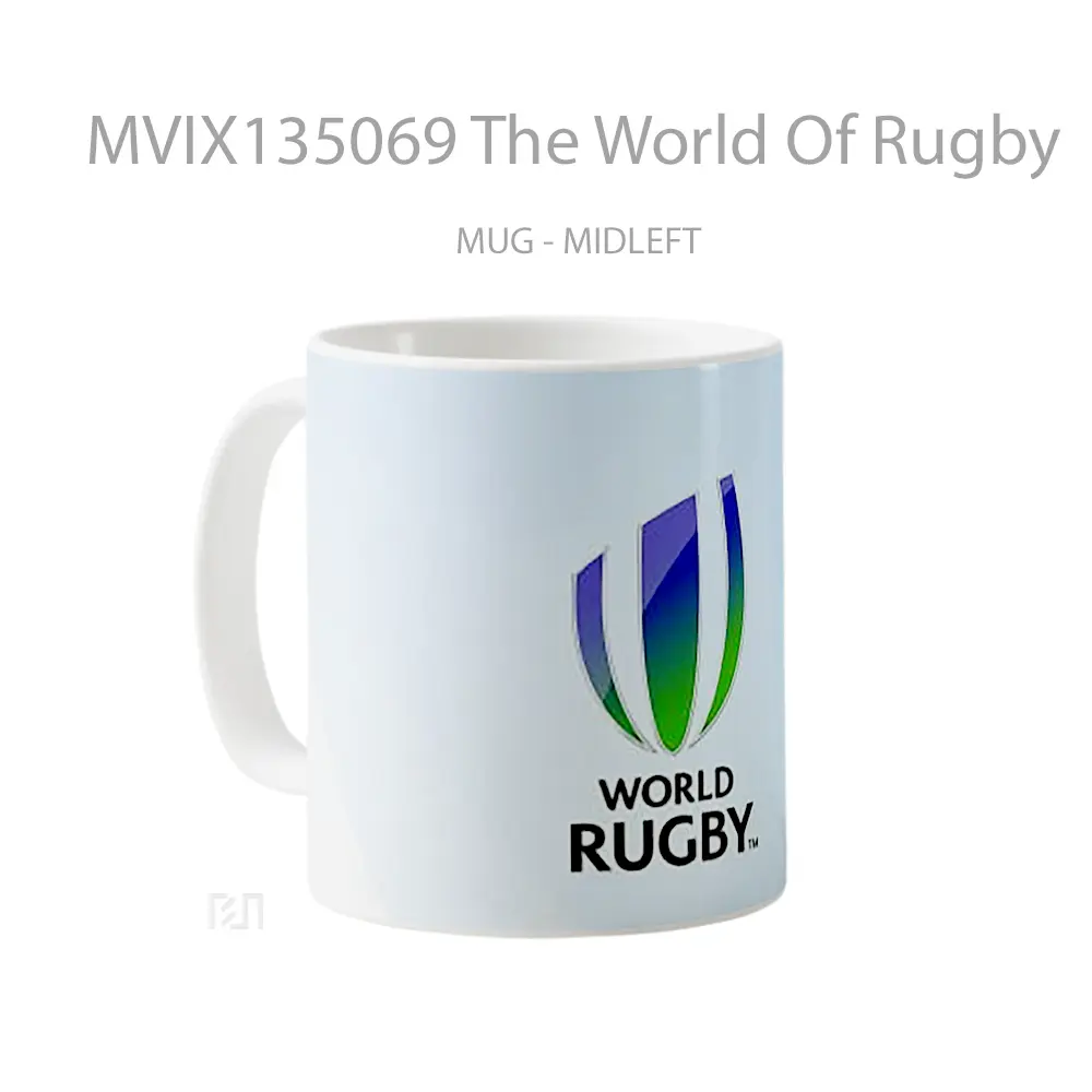 Mug The World Of Rugby Gelas Keramik Unik - All-side / Desain