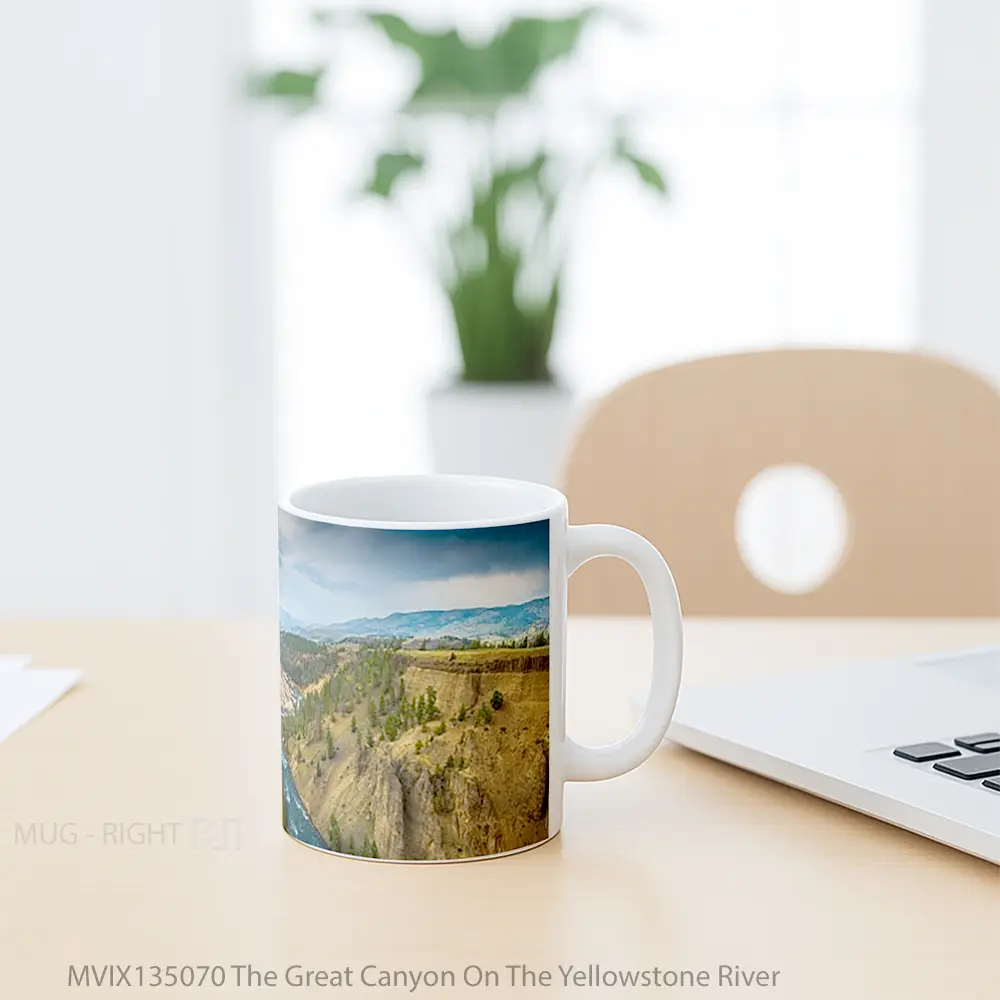 Mug The Great Canyon On The Yellowstone River Gelas Pemandangan Alam - All-side / Desain