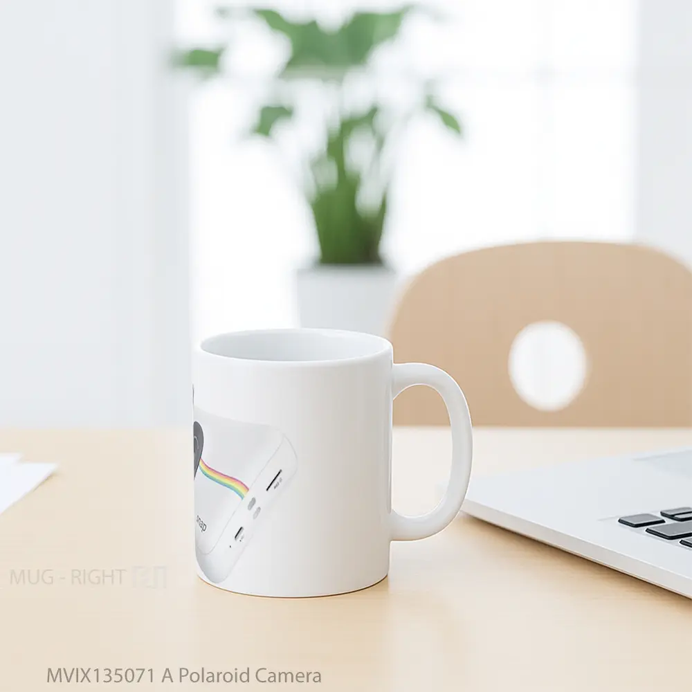Mug A Polaroid Camera Gelas Keramik Unik - All-side / Desain