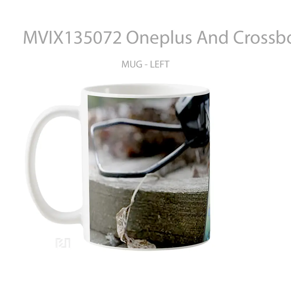Mug Oneplus And Crossbow Gelas Keramik Unik - All-side / Desain