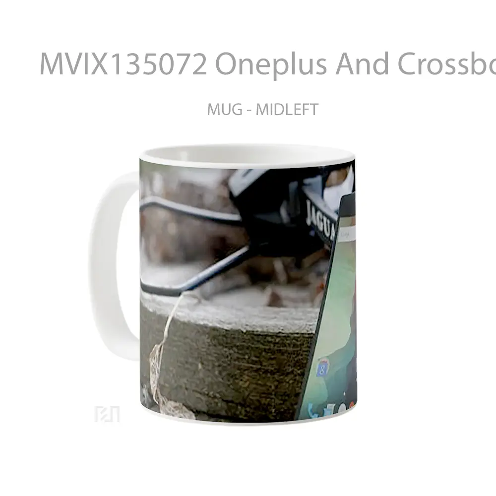 Mug Oneplus And Crossbow Gelas Keramik Unik - All-side / Desain