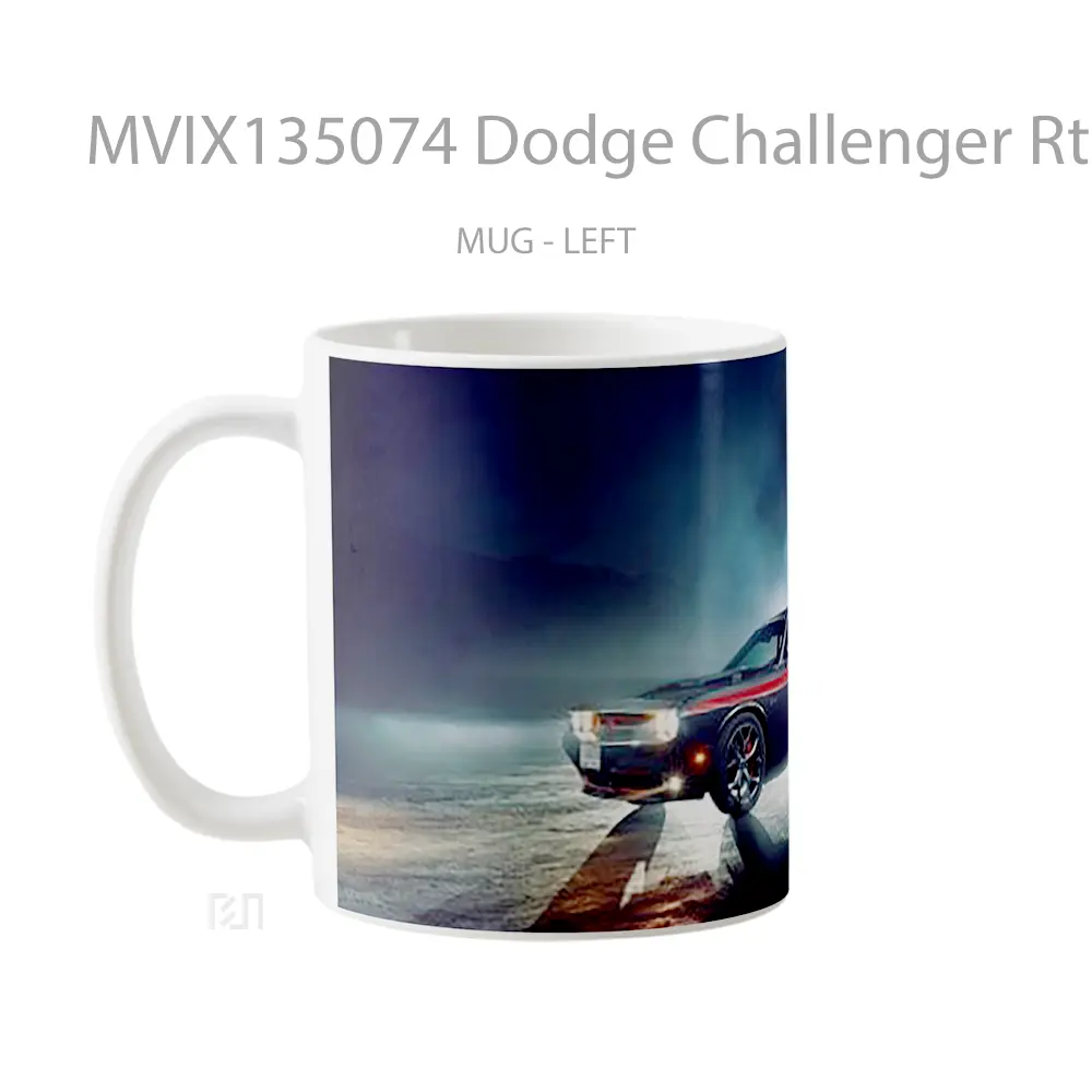 Mug Dodge Challenger Rt Gelas Keramik Unik - All-side / Desain