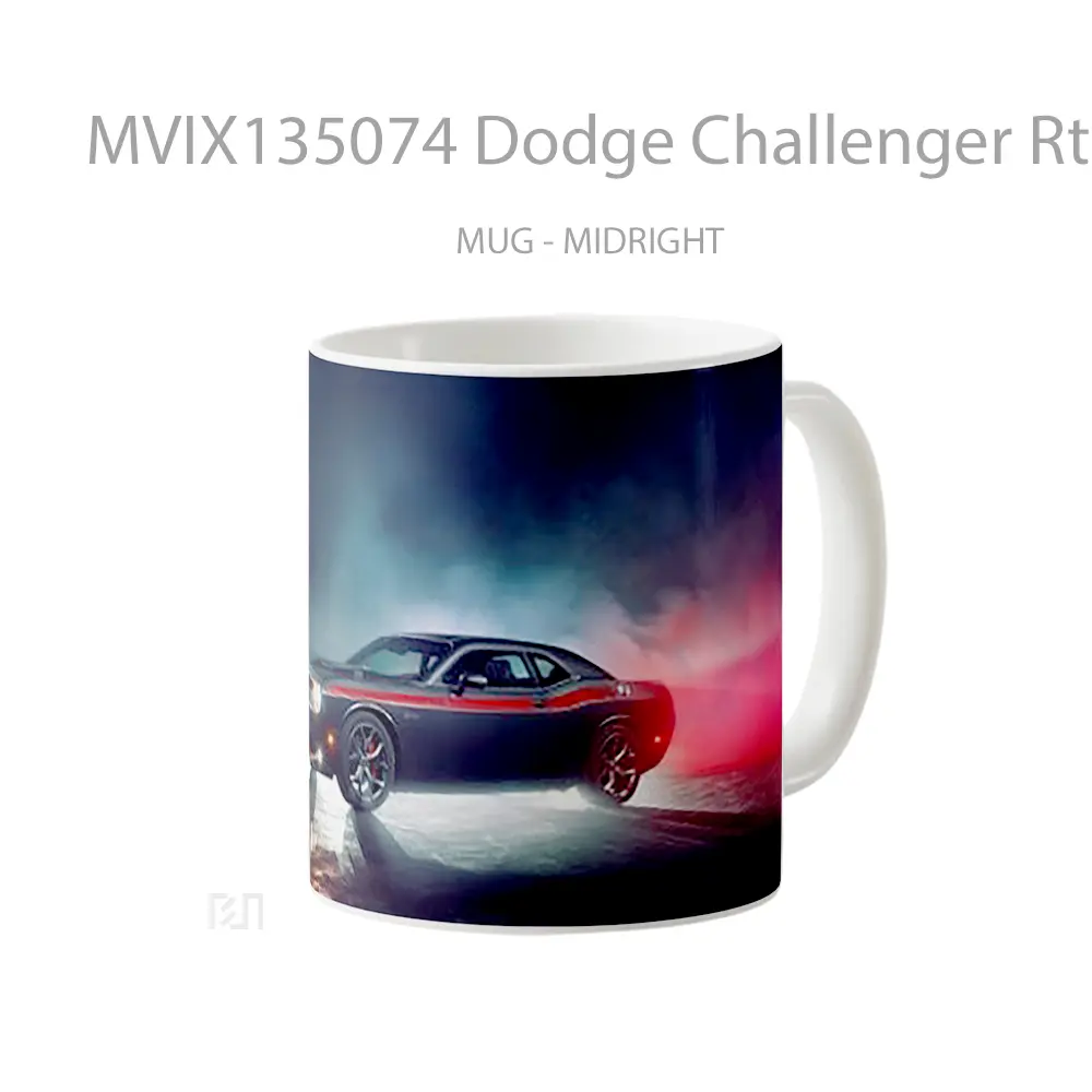 Mug Dodge Challenger Rt Gelas Keramik Unik - All-side / Desain