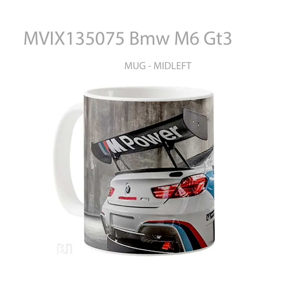 Mug Bmw M6 Gt3 Cangkir Mobil - All-side / Desain