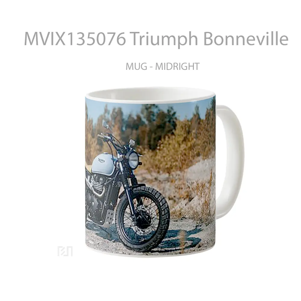 Mug Triumph Bonneville Gelas Keramik Unik - All-side / Desain