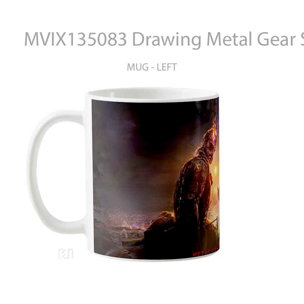 Mug Drawing Metal Gear Solid V The Phantom Pain Gelas Keramik Unik - All-side / Desain