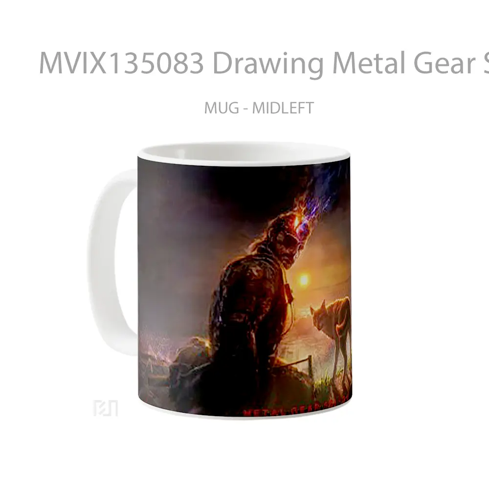 Mug Drawing Metal Gear Solid V The Phantom Pain Gelas Keramik Unik - All-side / Desain