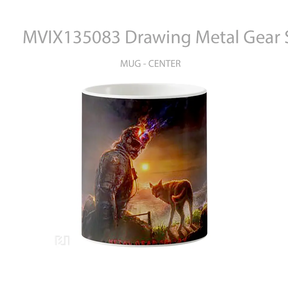 Mug Drawing Metal Gear Solid V The Phantom Pain Gelas Keramik Unik