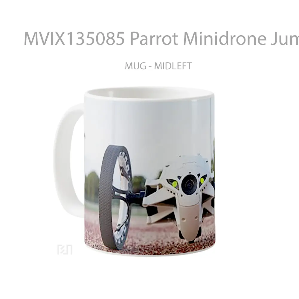Mug Parrot Minidrone Jumping Sumo Gelas Keramik Unik - All-side / Desain