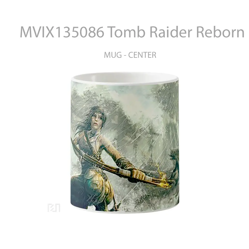 Mug Tomb Raider Reborn Lara Croft Art Gelas Keramik Unik