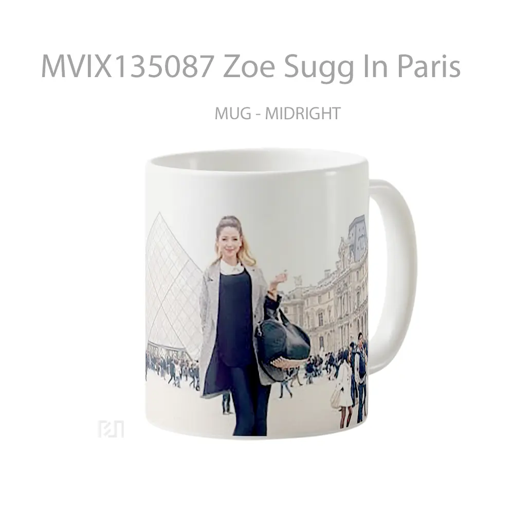 Mug Zoe Sugg In Paris Gelas Keramik Unik - All-side / Desain