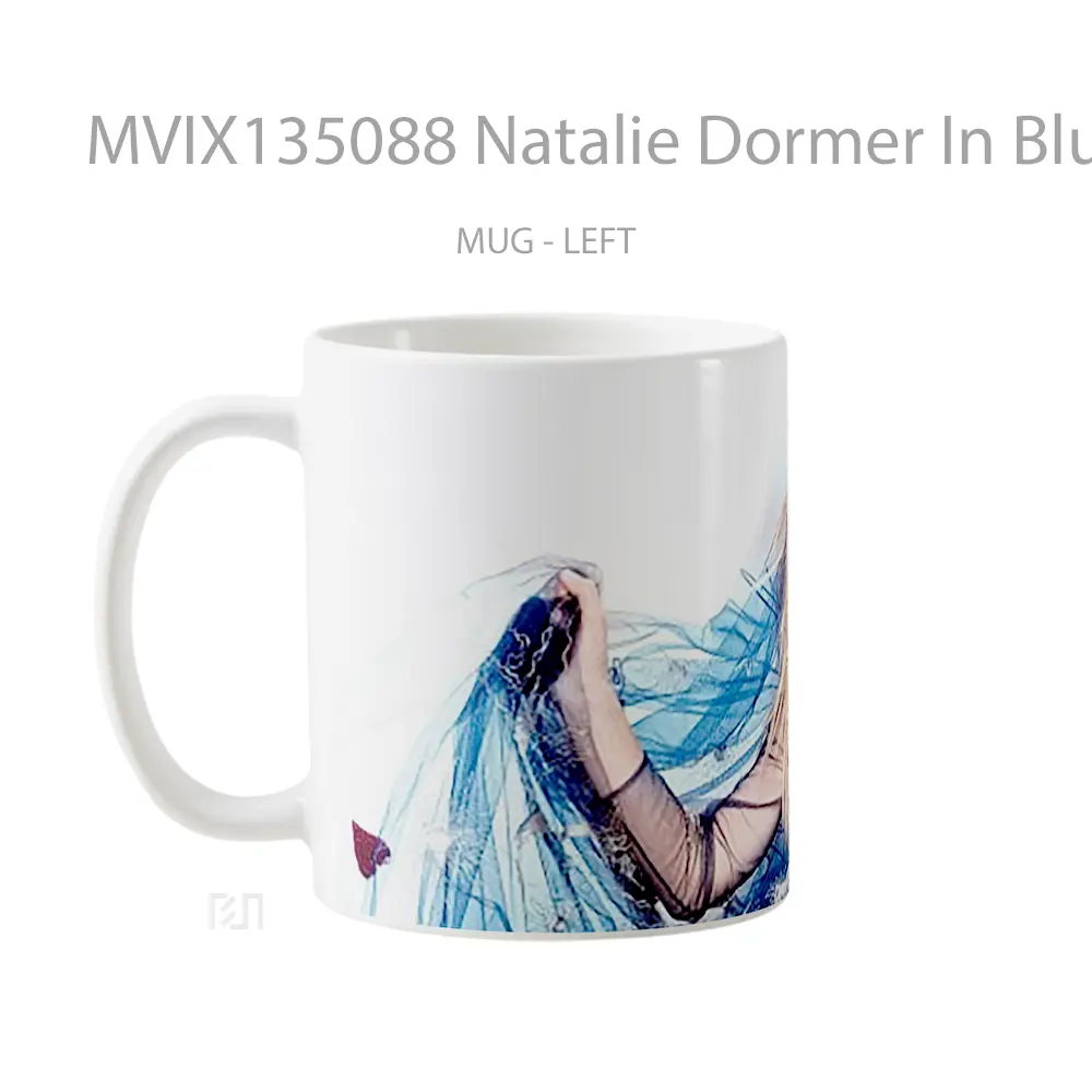 Mug Natalie Dormer In Blue Gelas Keramik Unik - All-side / Desain