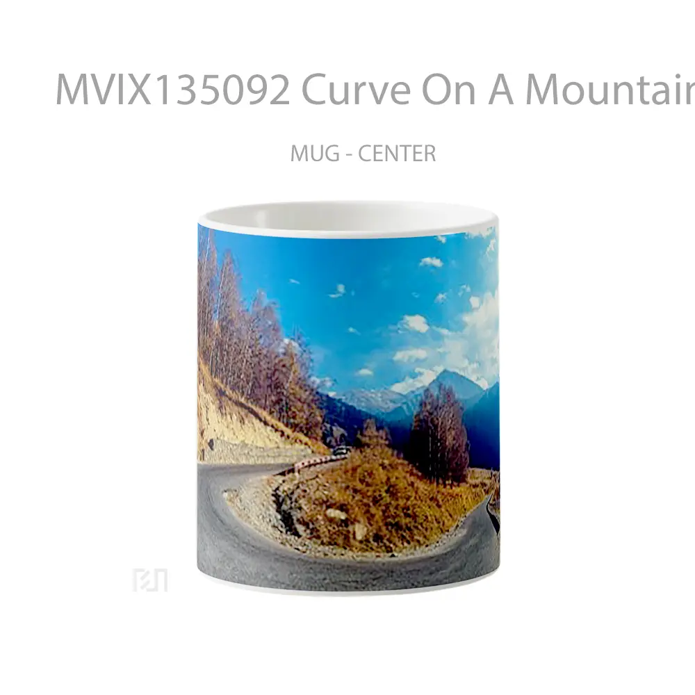 Mug Curve On A Mountain Gelas Pemandangan Alam