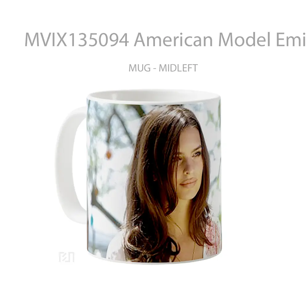 Mug American Model Emily Ratajkowski Gelas Keramik Unik - All-side / Desain