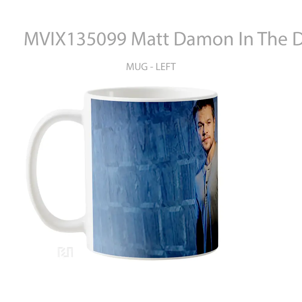Mug Matt Damon In The Dark Gelas Keramik Unik - All-side / Desain