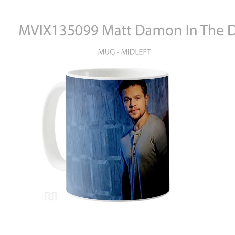 Mug Matt Damon In The Dark Gelas Keramik Unik - All-side / Desain