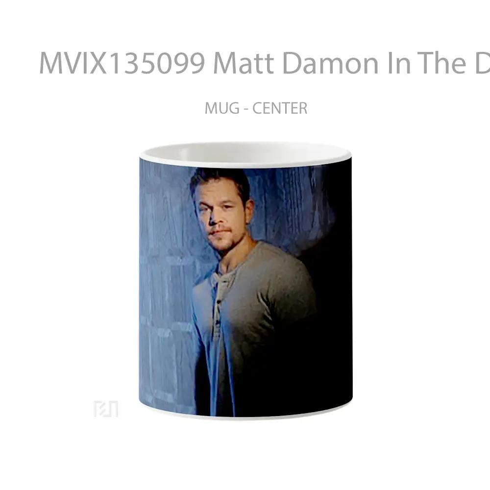 Mug Matt Damon In The Dark Gelas Keramik Unik