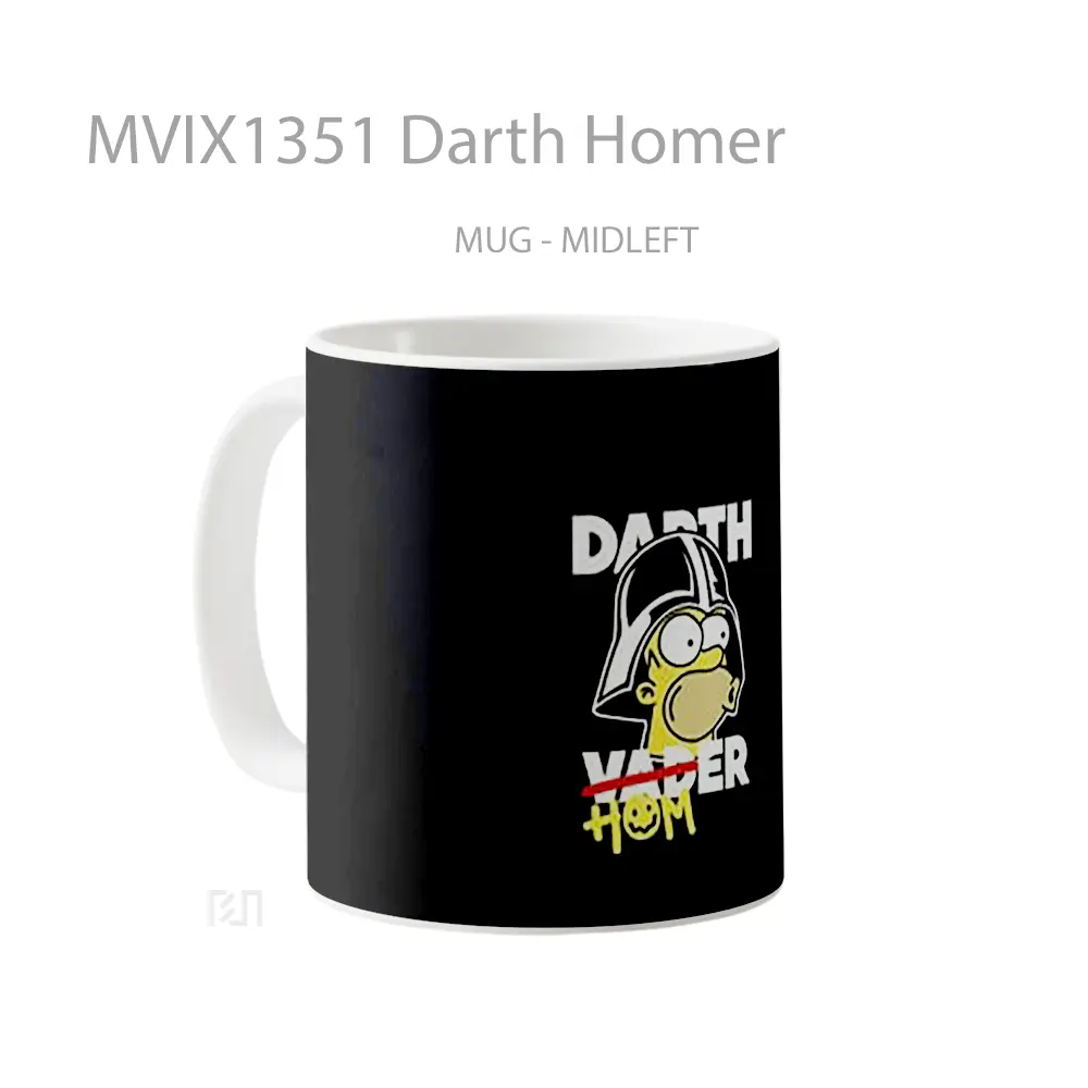 Mug Darth Homer Gelas Star Wars - All-side / Desain
