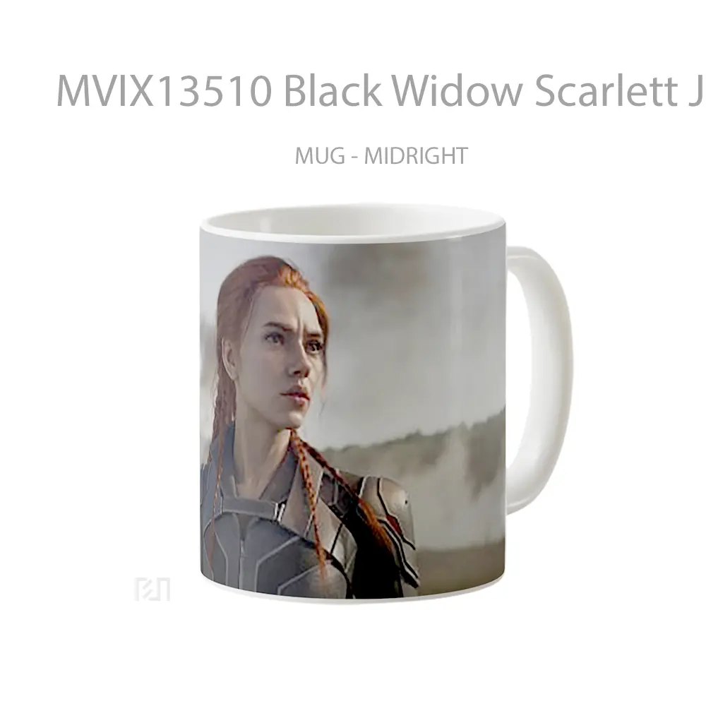 Mug Black Widow Scarlett Johansson Gelas Superhero - All-side / Desain