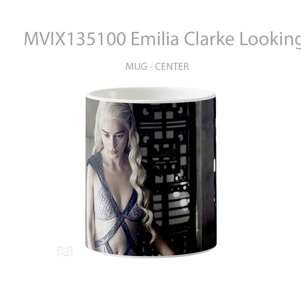 Mug Emilia Clarke Looking Down Gelas Keramik Unik