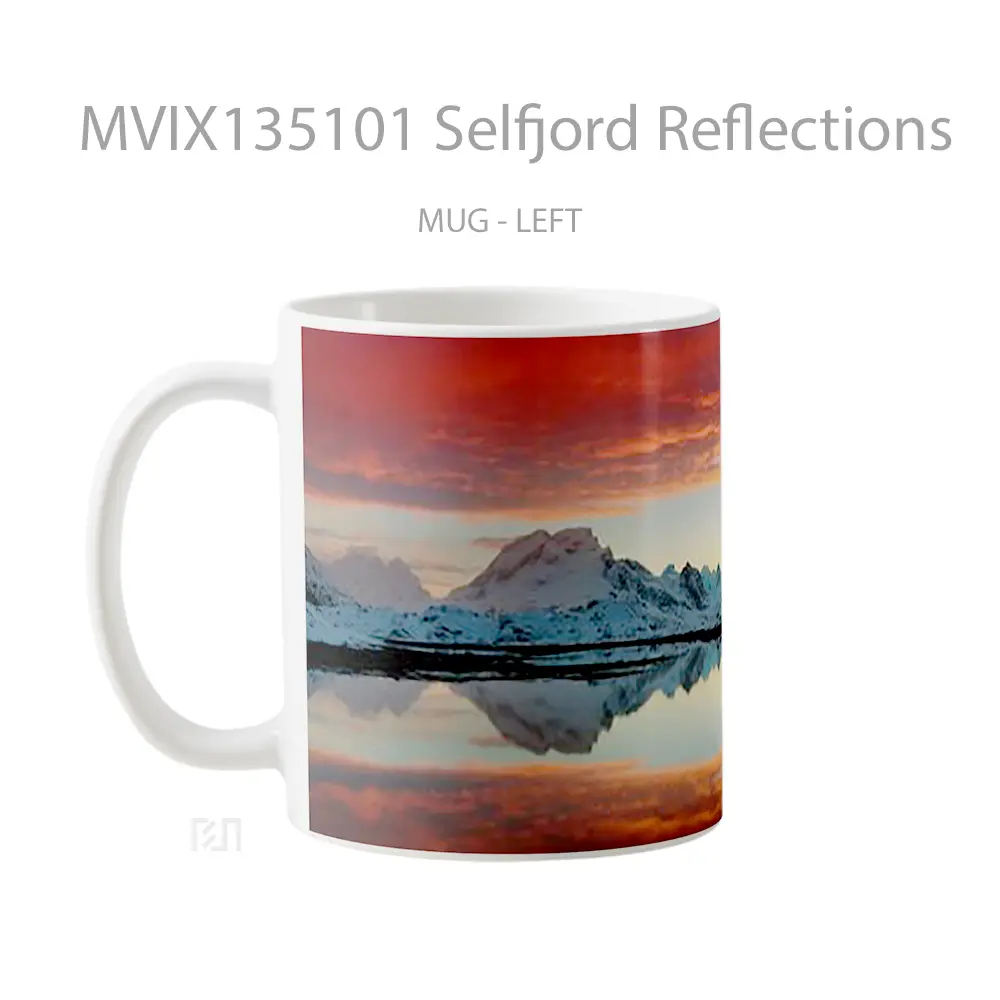 Mug Selfjord Reflections Gelas Keramik Unik - All-side / Desain